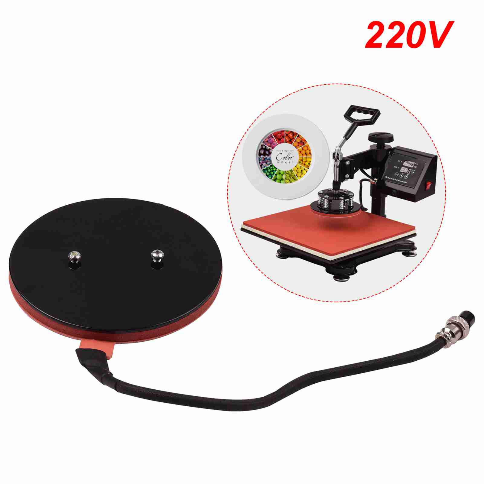 Commercial Printing Press - 15.5cm/6.1in Heat Press Plate Pad Sublimation
