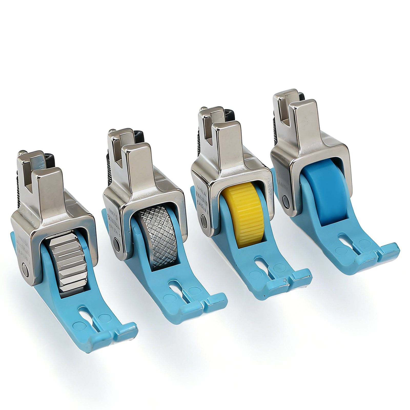 Commercial Embroidery Machine - Roller Presser Foot, Heavy-Duty Narrow Non-Stick,