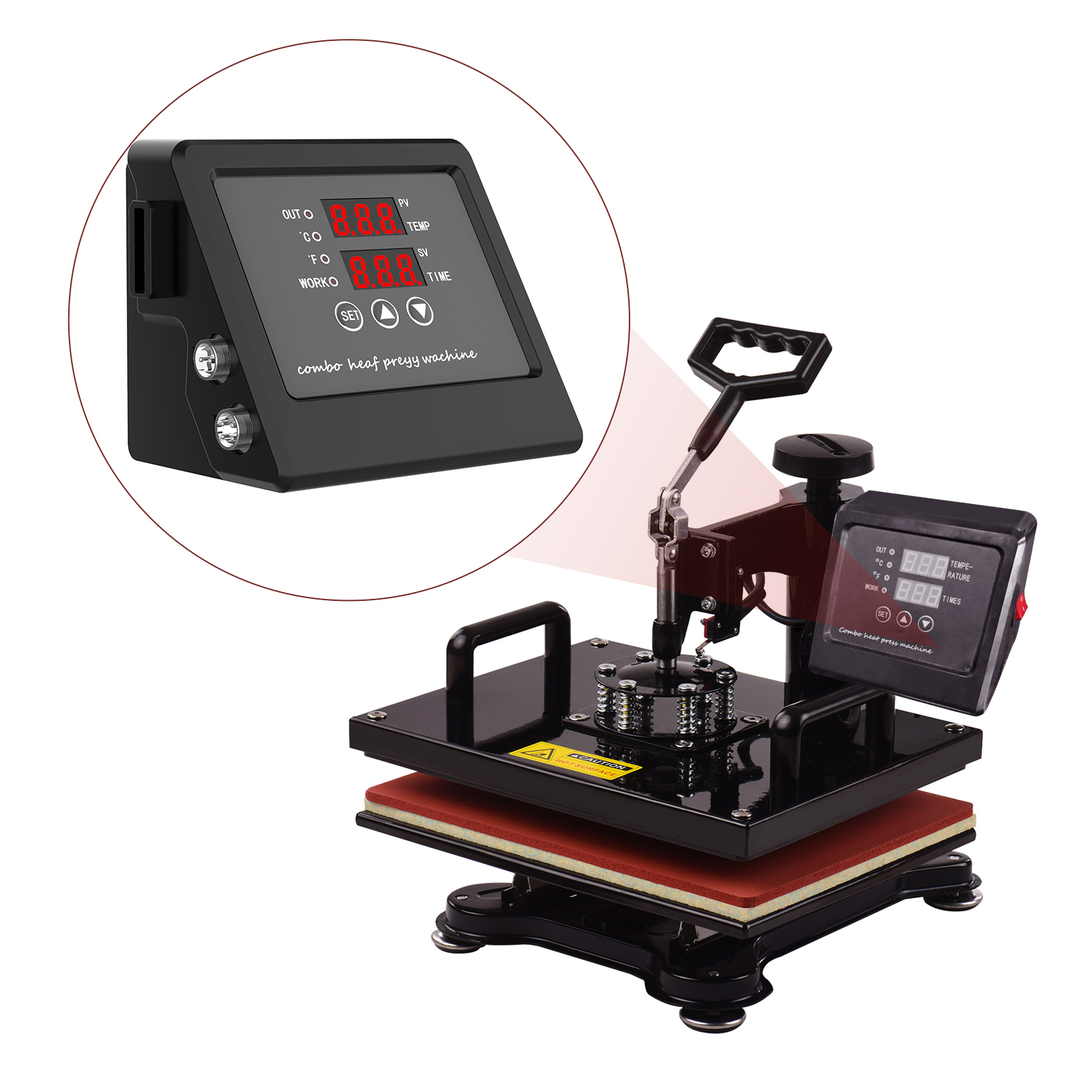 Commercial Printing Press - Multi-functional Heat Press Control Box Digital