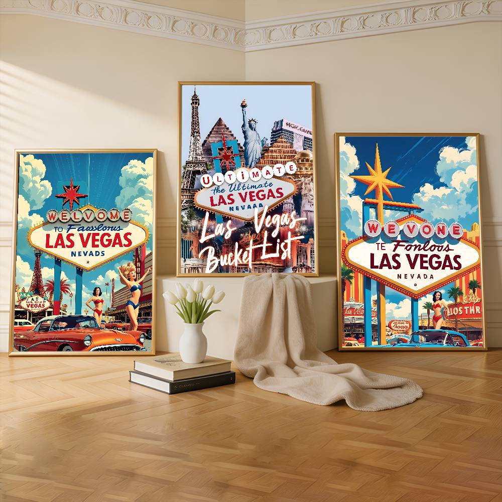 Commercial Printing In Las Vegas - L-Las Vegas Premium Self Adhesive Poster