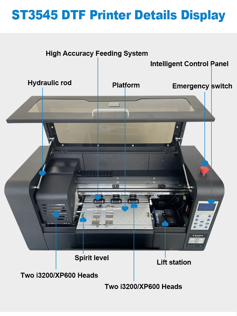 60CM A1 DTF Printer Xp600/I320 - Commercial Printing Machine For Shirts reseña y precio