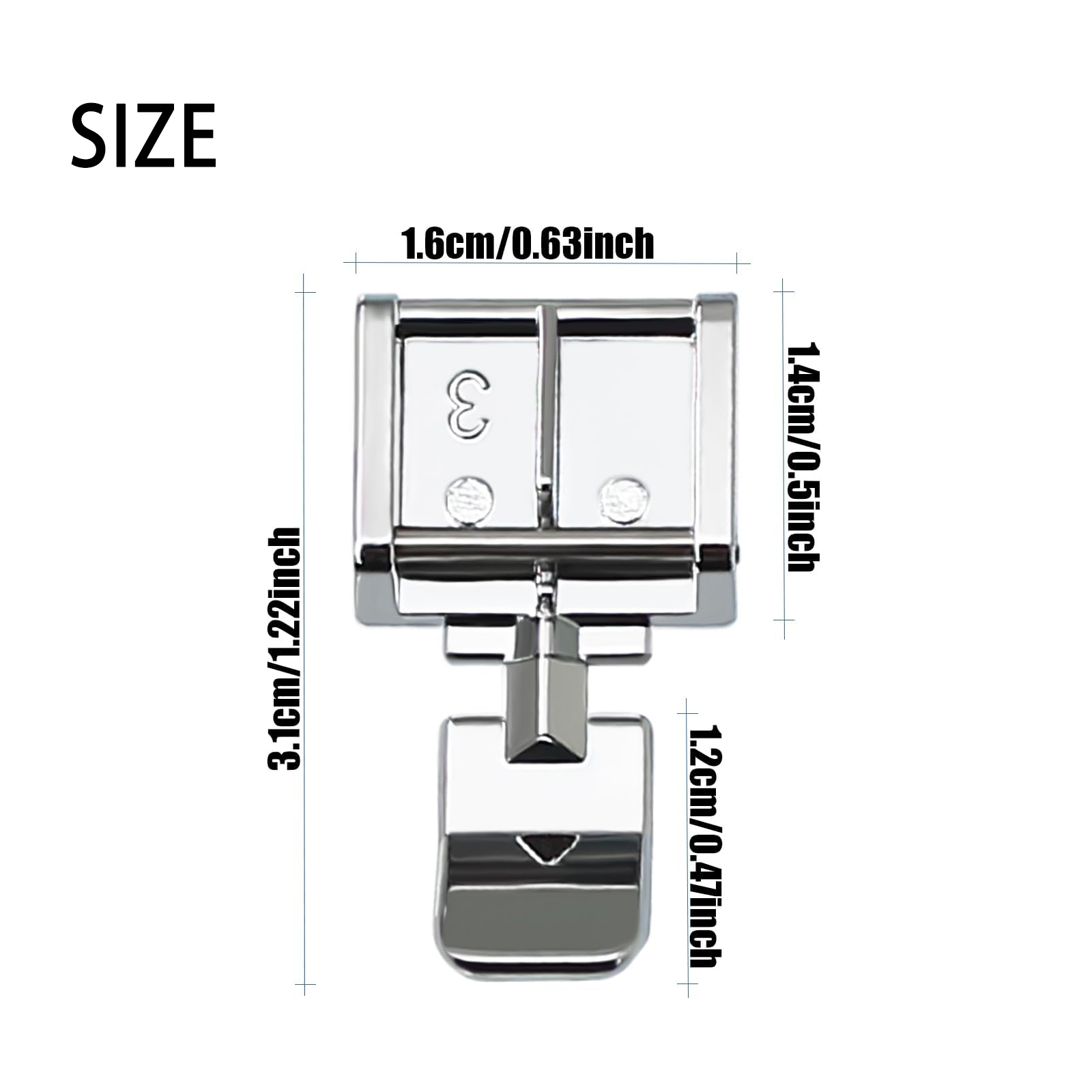 2Pcs #006905008 Zipper Presser - Commercial Embroidery Machine reseña y precio