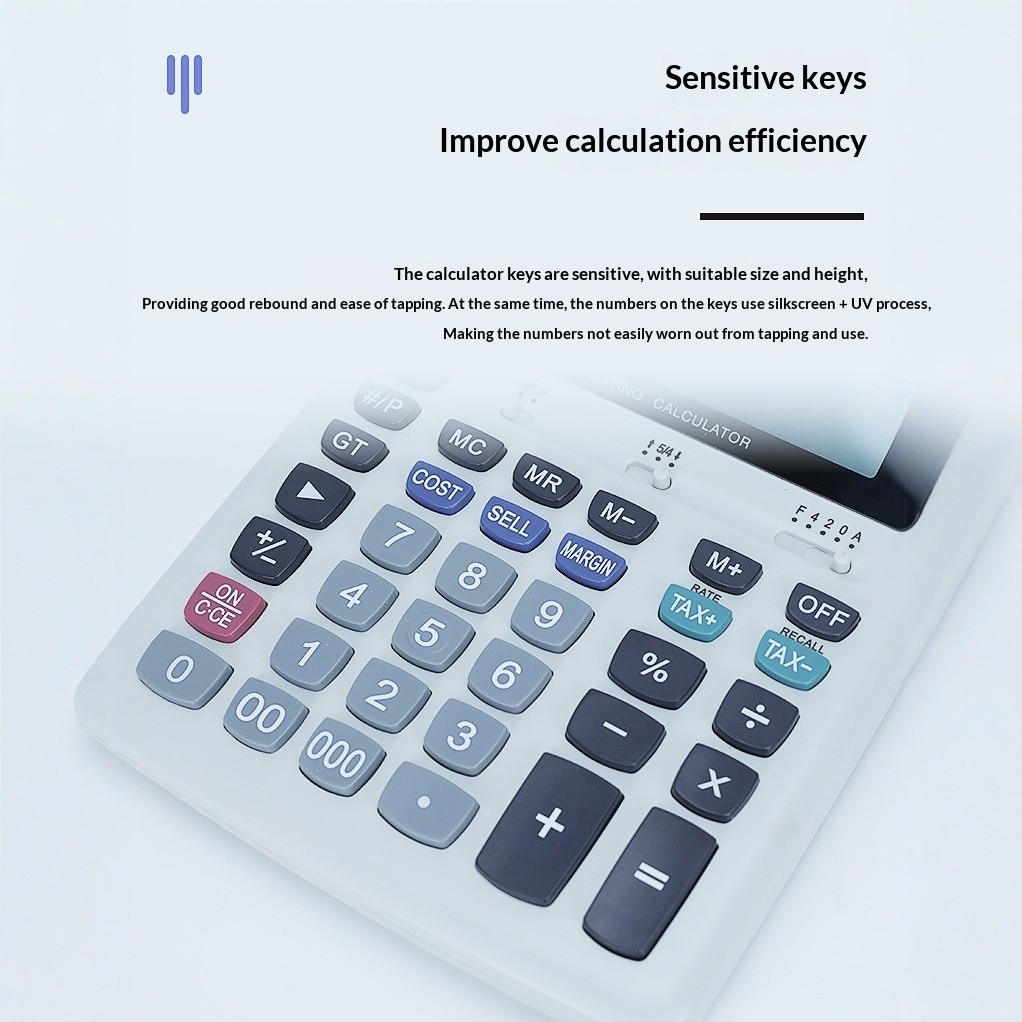 Printable Calculator 12-digit  - Commercial Printing Calculator reseña y precio