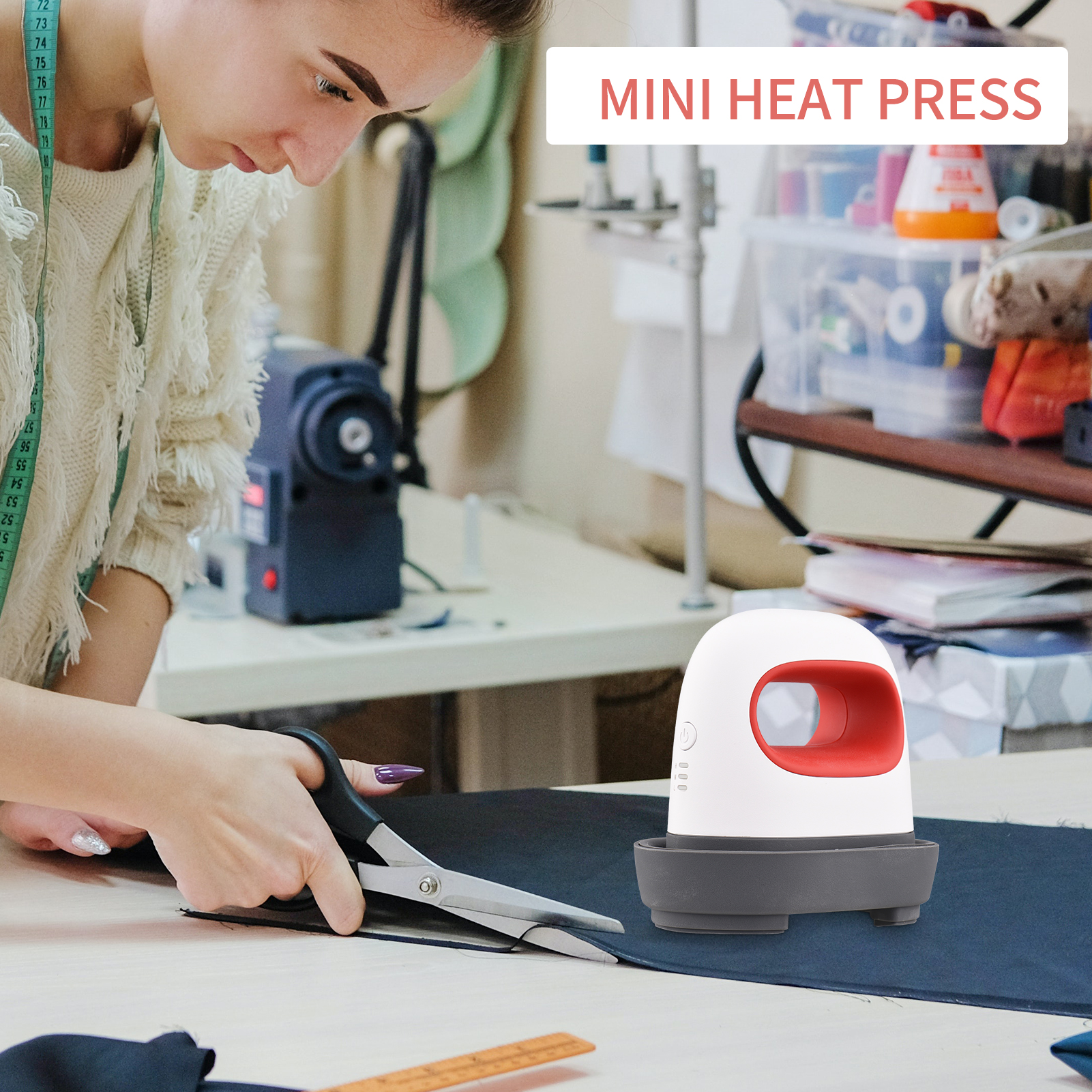 Portable 220V Mini Heat Press  - Commercial Printing Press reseña y precio