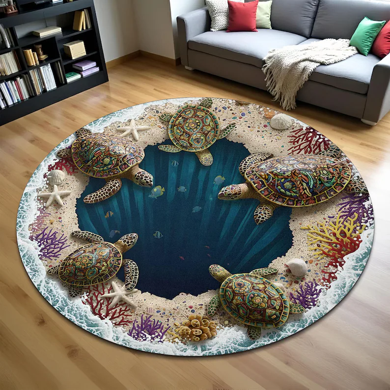 3D Mountain Hole Printed Rug M - Wholesale Commercial Printing reseña y precio