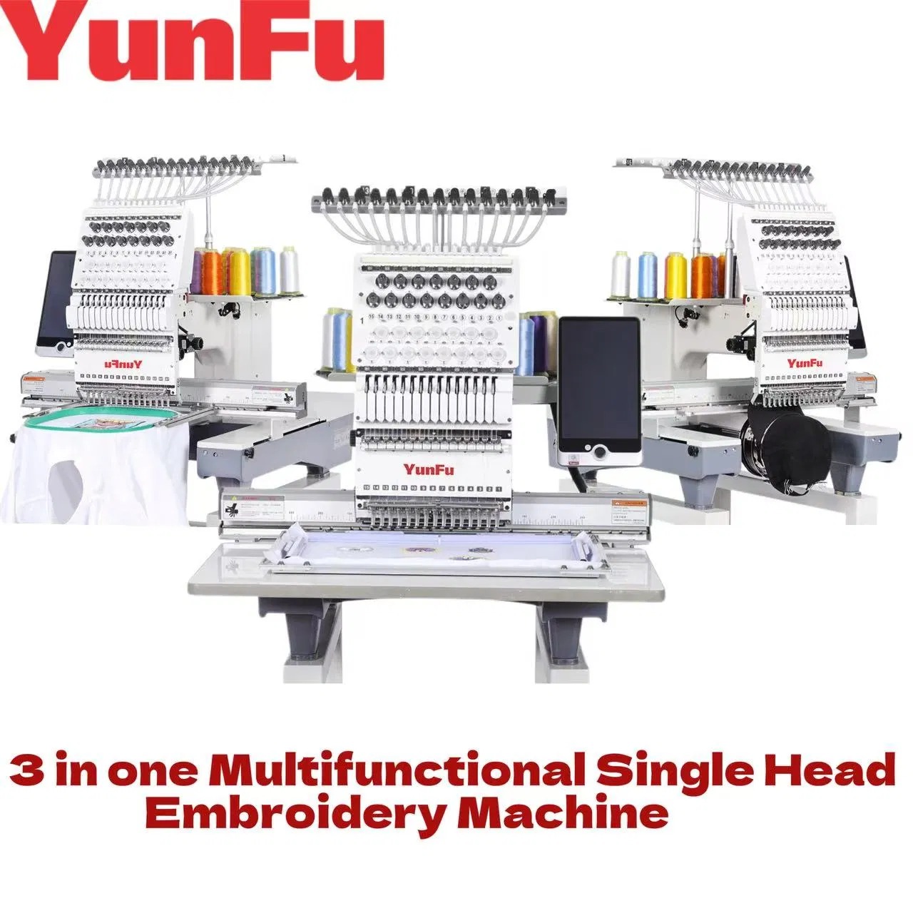 3 In 1 Embroidery Machine Auto - Commercial Embroidery Machine reseña y precio