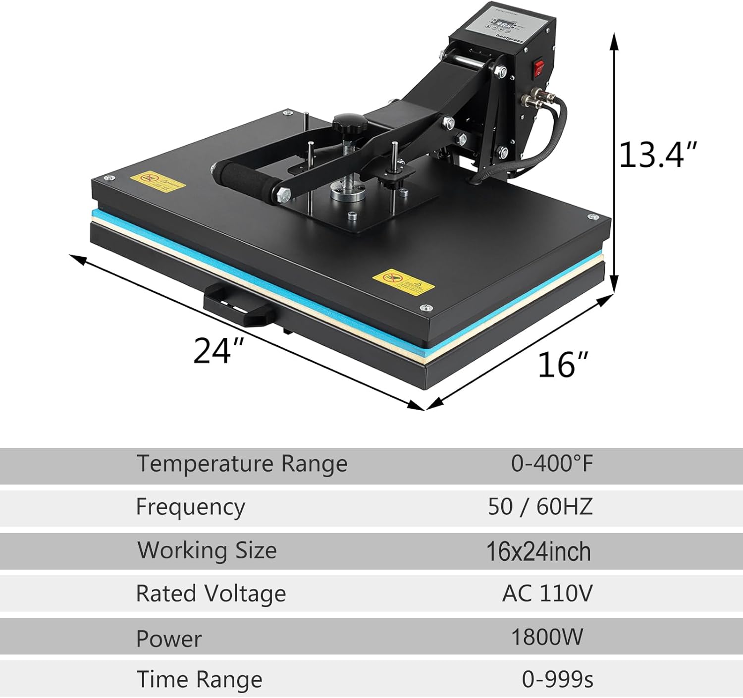 Upgraded Heat Press 16x24 Inch - Commercial Printing Press reseña y precio