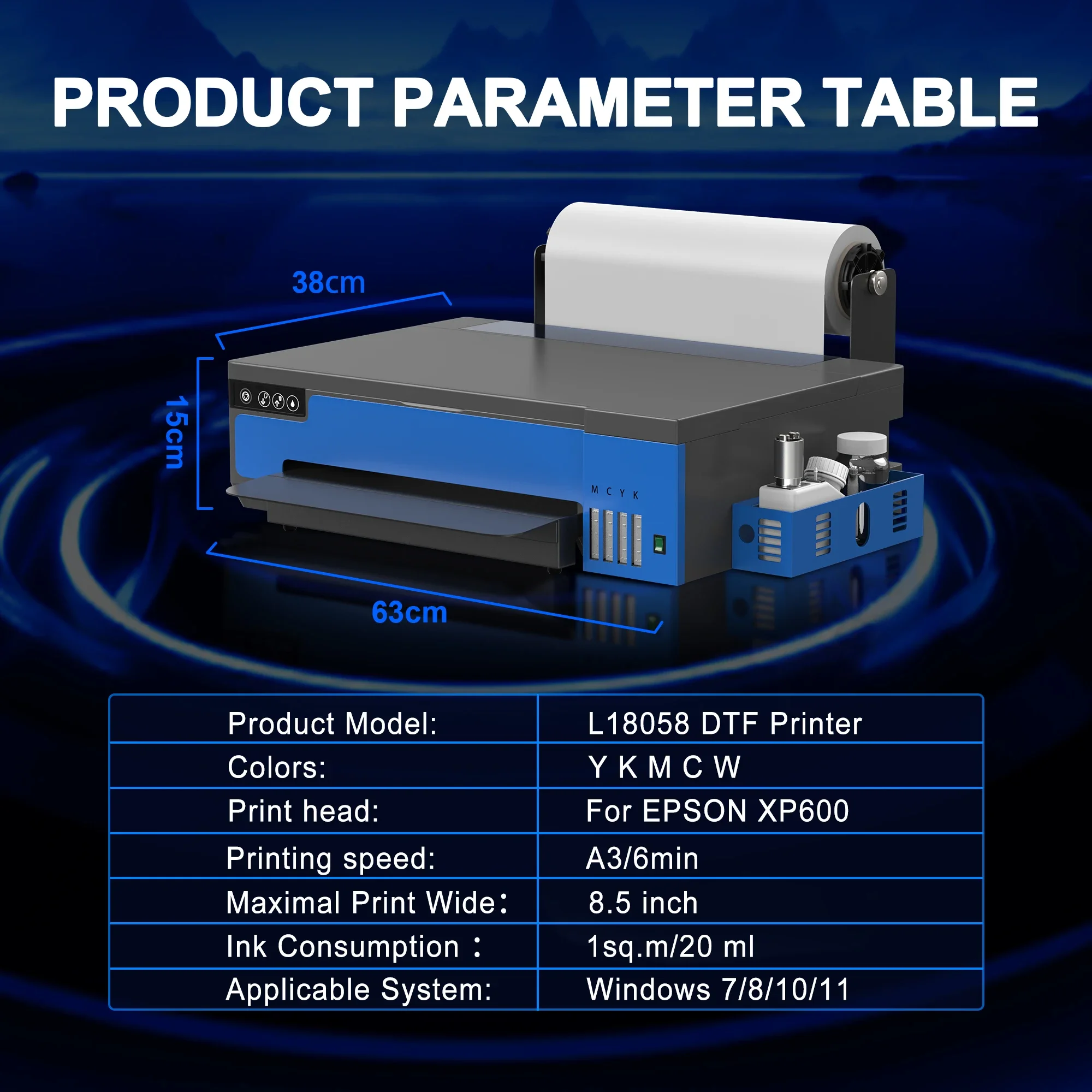 A3 XP600 DTF Printer Direct to - Dtf Film Roll A3 reseña y precio