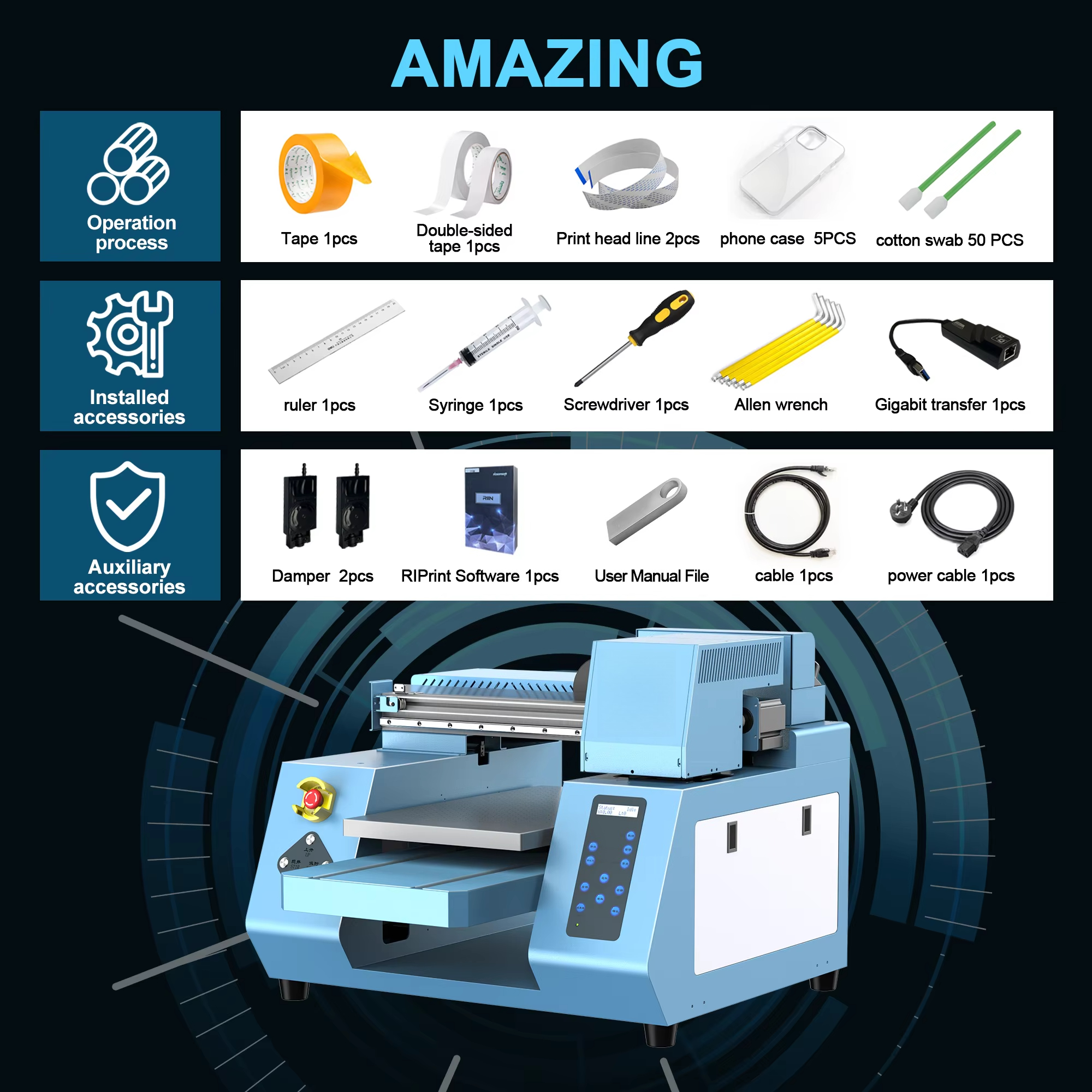 Newest A3  UV Printer  for XP6 - Uv Flatbed Printer reseña y precio