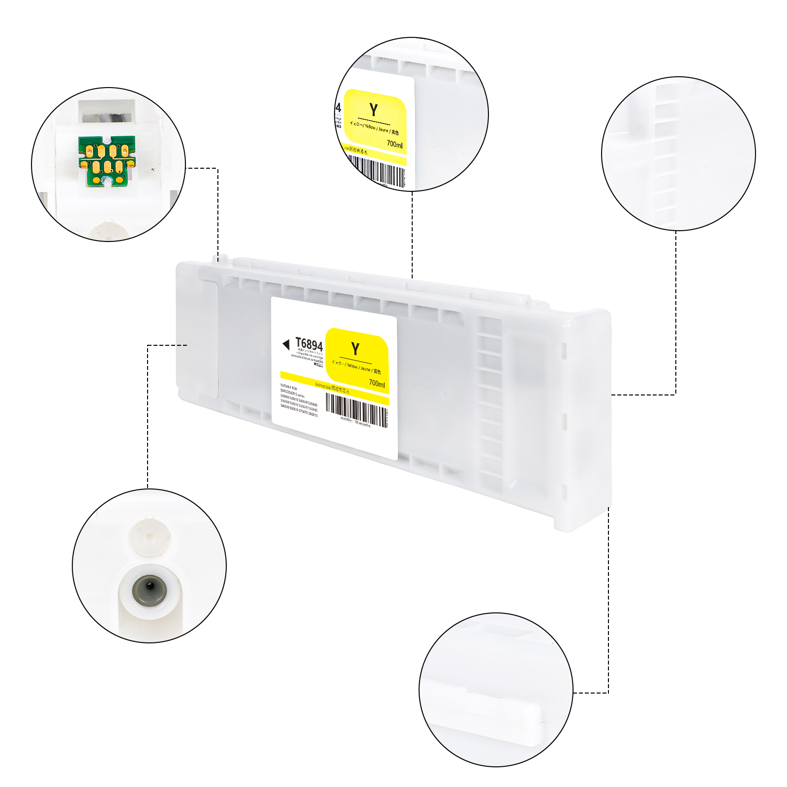 T6891-T6894 Compatible ink car - Eco Solvent Ink Cartridge reseña y precio