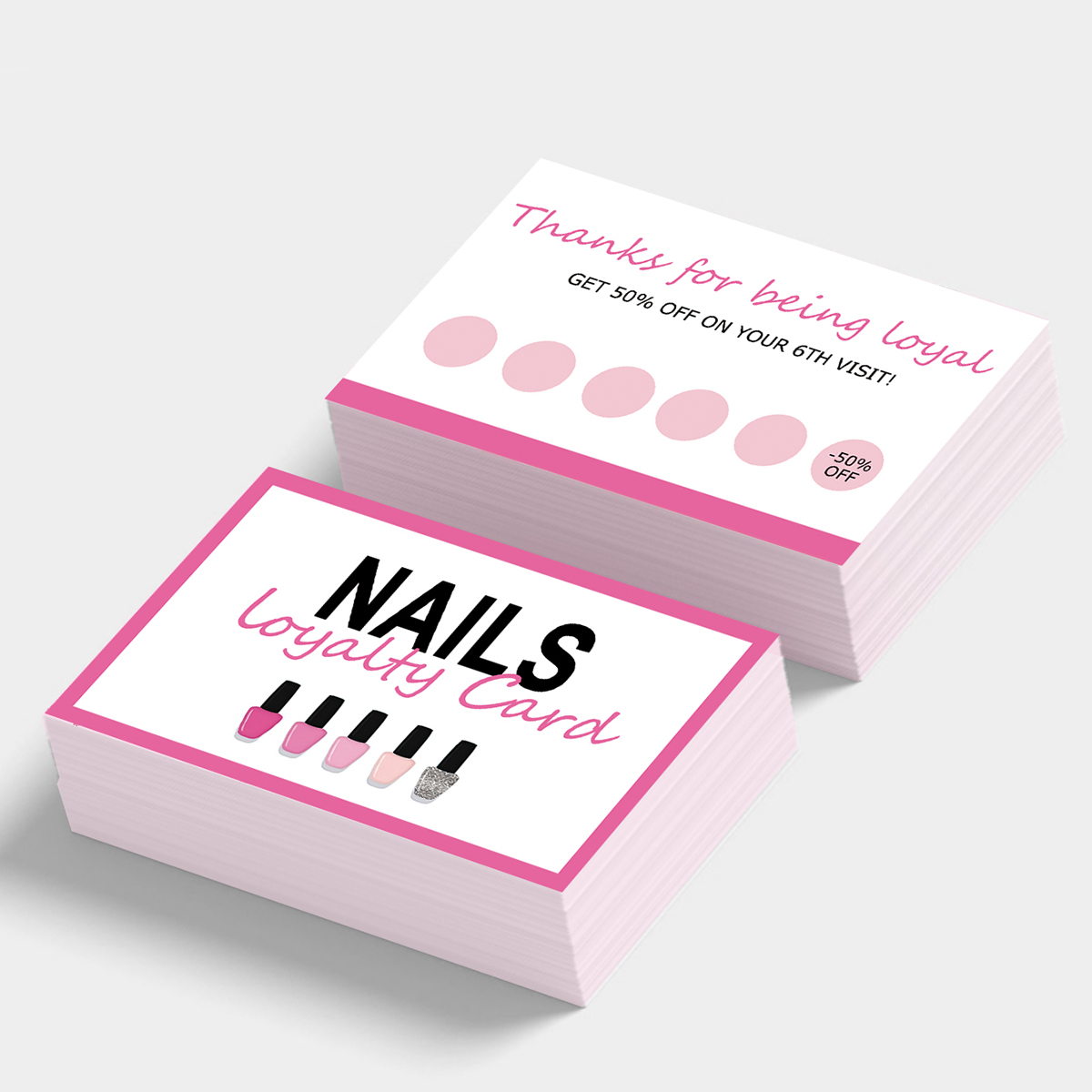 50Pcs Nail Business Card Press - Commercial Printing Press reseña y precio