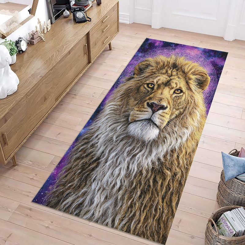 Lion Print Runner Rug Realisti - Wholesale Commercial Printing reseña y precio
