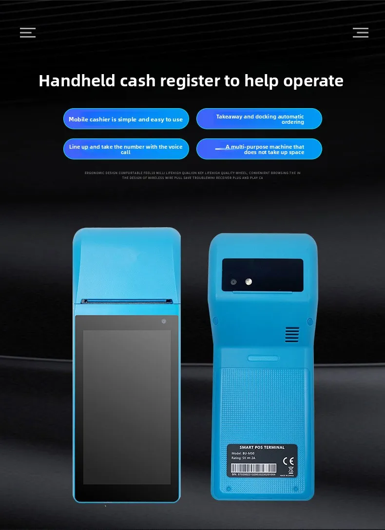 Handheld cash register high de - Commercial Printing Definition reseña y precio