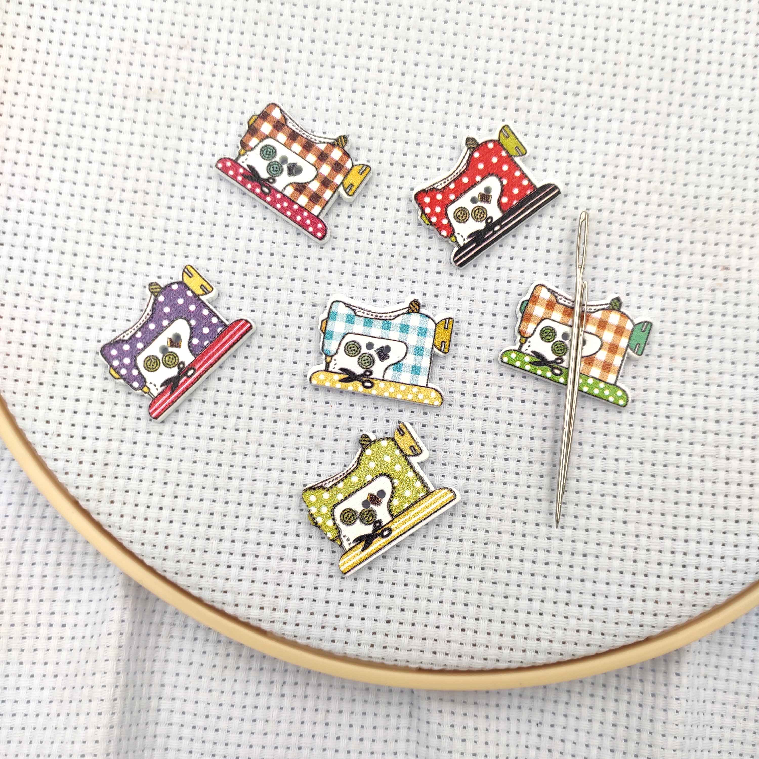 Needle Minders Wood Sewing Mac - Commercial Embroidery Machine reseña y precio